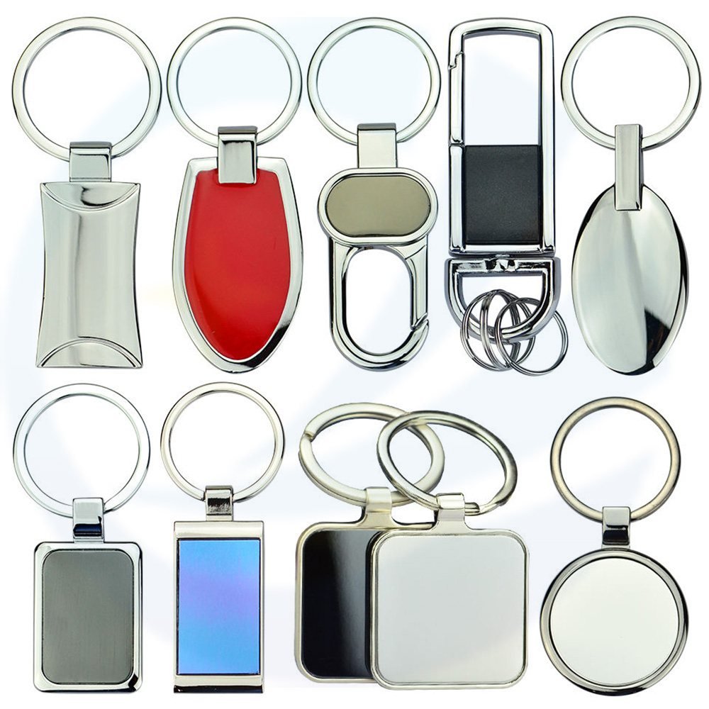 Pembekal Kilang Kilang Pembekal Kilang Logam Pemegang Rantai Rantai Kekunci Custom Engraved Key Ring Blank Keychain Stainless Steel