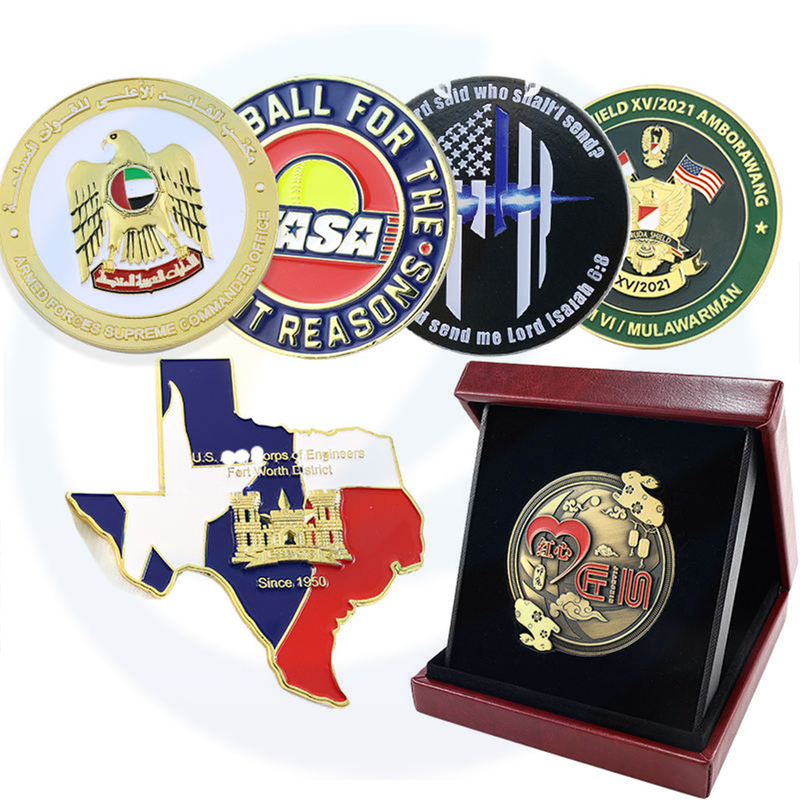 Pengilang Custom 3D Challenge Coin Custom Metal Engravable Enamel Enamel Combinir Coin