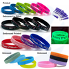 Dakwat Peribadi Suntikan Band Gelang Gelang Gelang Logo Custom Silicone Wristband untuk Hadiah Promosi & Perniagaan