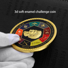 Monedas Reka Bentuk Percuma Stamping Meninggal 3D Zink Alloy Challenge Coin Custom Ugravable Metal Coins