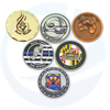 Logo Custom Peribadi 3D Zink Alloy Brass Engraving Souvenir Enamel Coin Coin Challenge Coins