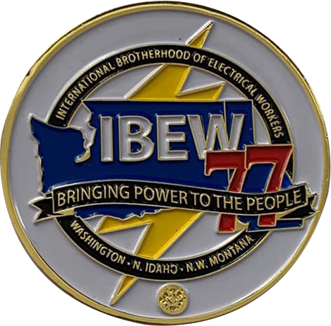 Duit syiling perintah ketenteraan peribadi tersuai Custom Ibew Challenge Coins