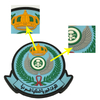 Pereka Custom Silicone 3D PVC Bendera Mewah Patch Getah Logo Jenama Saudi Arabia Tentera Udara Raja Pangkalan Tentera Velcro Patch 