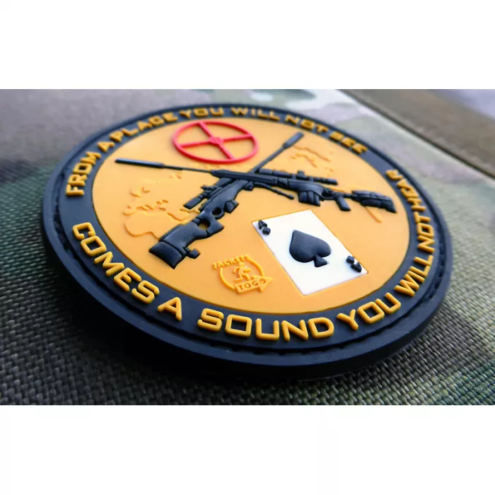 YC Gifts Factory Custom JTG 3D Gaya Ketenteraan Taktikal Taktikal Sniper Gun Rubber Pvc Patch