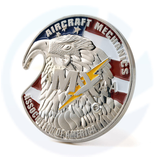 Peribadi Custom Souvenir Emas Perak Zink Alloy Alloy Enamel Metal Peringatan American Eagle Botol Botol Pembuka Cabaran Syiling