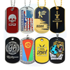 OEM Zink Alloy Custom Enamel Epoxy Metal Dog Tag Loket Kalung Id Dogtags Tag anjing untuk ukiran dengan rantai