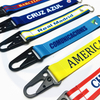 Polyester Borong Cetak logo Sublimation WRIST Keychain Lanyard Custom Custom