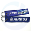 Airbus Custom Keyring A320 Keychain Keychain Tag Tag Polyester Sulaman Keychain
