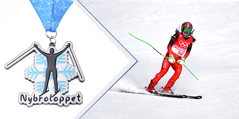 Pingat sukan tersuai: Menghormati Pencapaian Ski