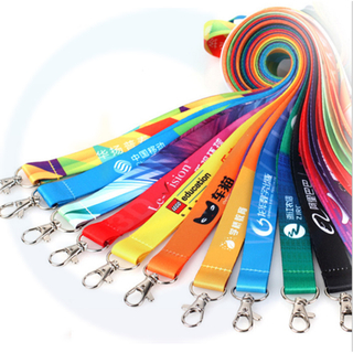 Kad Id Pink Lanyards Card Telefon Cetak Rantai Kunci Polyester Lanyard dengan Lanyard Klip dengan Logo Custom