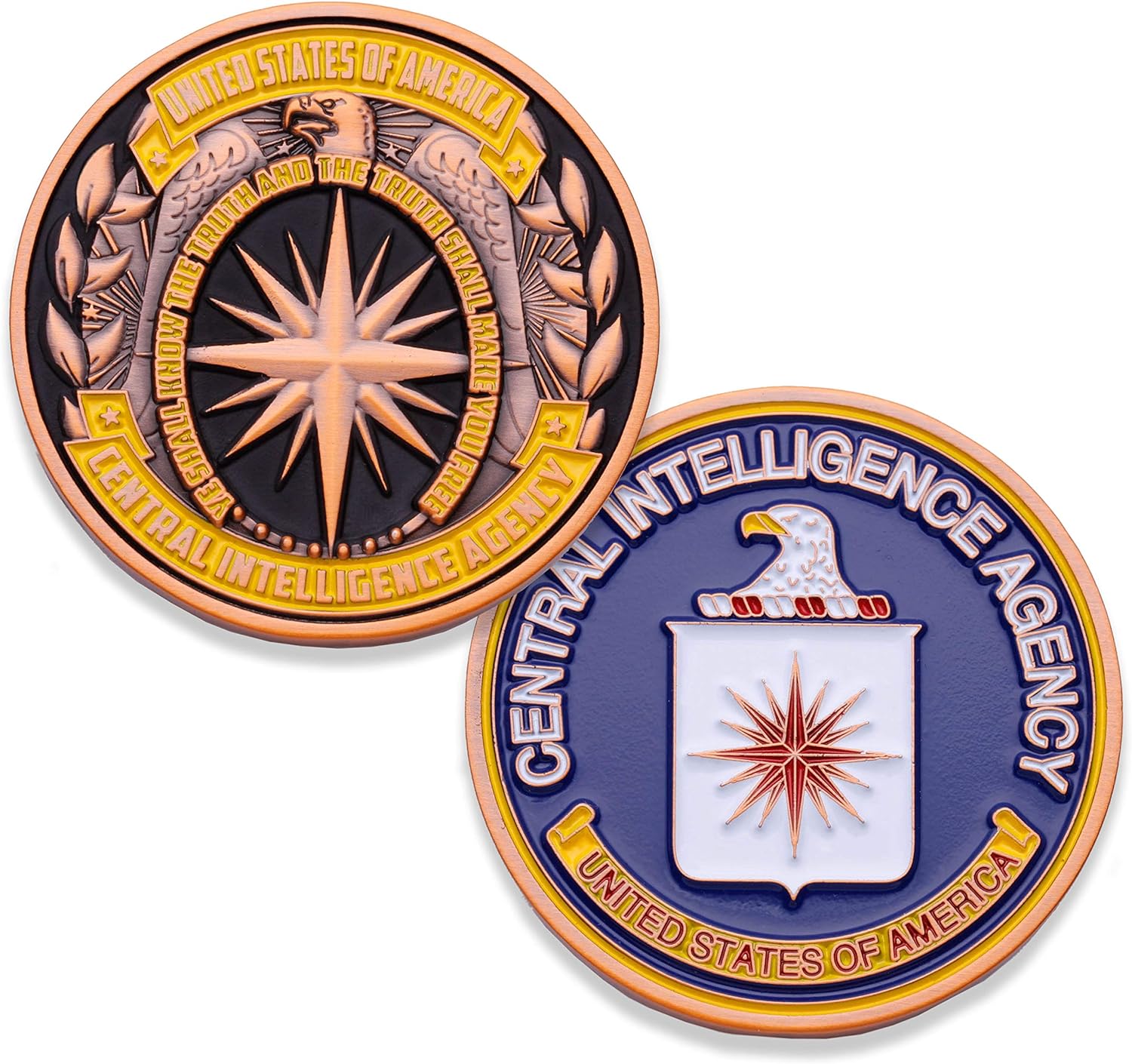 Custom USA Jabatan Kerajaan Agensi Perisikan Pusat Cabaran Coin Metal CIA FBI DEA Challenge Coin