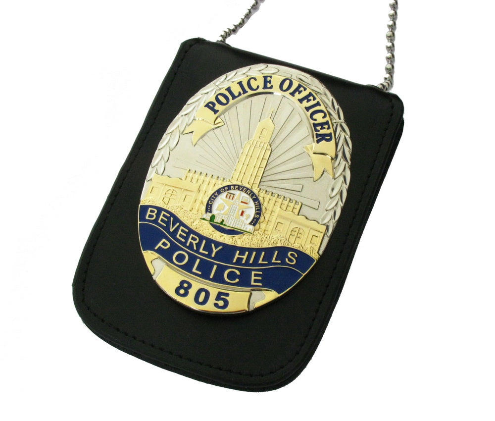 BHPD Beverly Hills Pegawai Pegawai Badge Replica Props dengan No.805