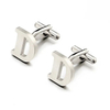 Aksesori Perhiasan Kustom Mewah 26 Surat Inital Bahasa Inggeris Surga Stainless Steel Cufflinks