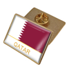 Pengeluar aloi logam adat aloi lembut enamel pukal qatar qatar hari kebangsaan bendera lapel pin lencana pembuka manset