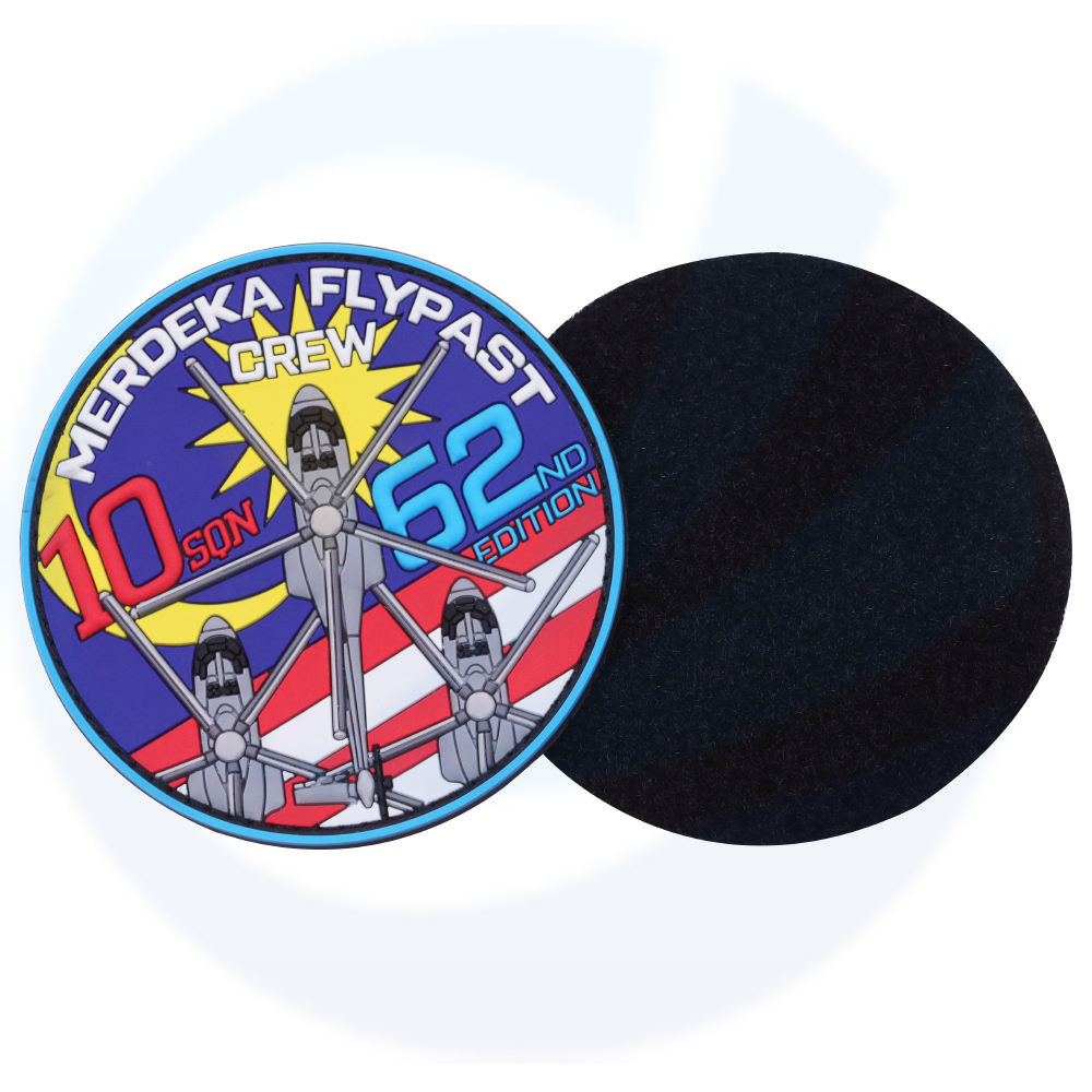 Hat PVC Patch Logo Custom Haba Tekan Besi Jahit Pada Lencana Getah Embossed Silicone Soft 2D 3D Rubber Pvc Patch Untuk Pakaian