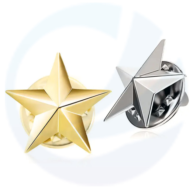 Hari Kemerdekaan Perayaan Hari Buruh Metal Star Badge Lapel Pin