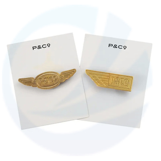 Peribadi Kustom Pin Lapel Logam Zink Alloy Brass Brass Brass Brass Die Stamping Letter Logo Pin untuk Pakaian Topi Dengan Pin Keselamatan