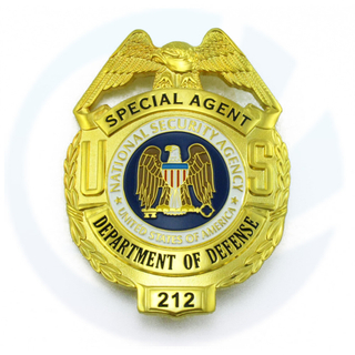 US DOD Jabatan Pertahanan Khas Ejen Badge Replica filem dengan No.212