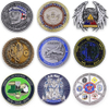 Pengilang Metal Coin Custom No Minimum Die Casting 3D Blank Enamel Euro Coins Navy Air Force Souvenir Challenge Coin