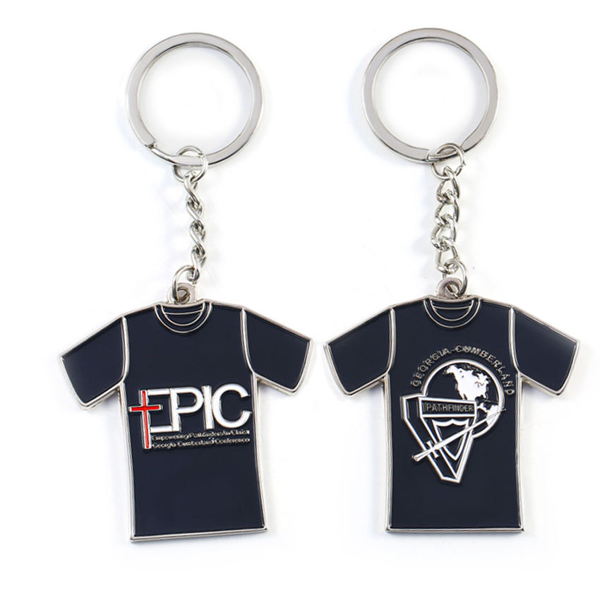 Keychain Metal T -shirt T -shirt yang disesuaikan untuk Hadiah