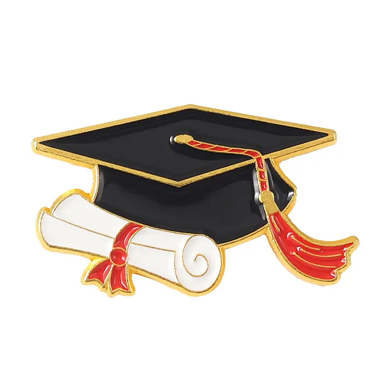 Kelas Pelajar Kelas Lulusan Graduate Hadiah Sarjana Muda Diploma Enamel Lencan Pin Lencana Pin Brooches Pin Enamel Lulusan Custom