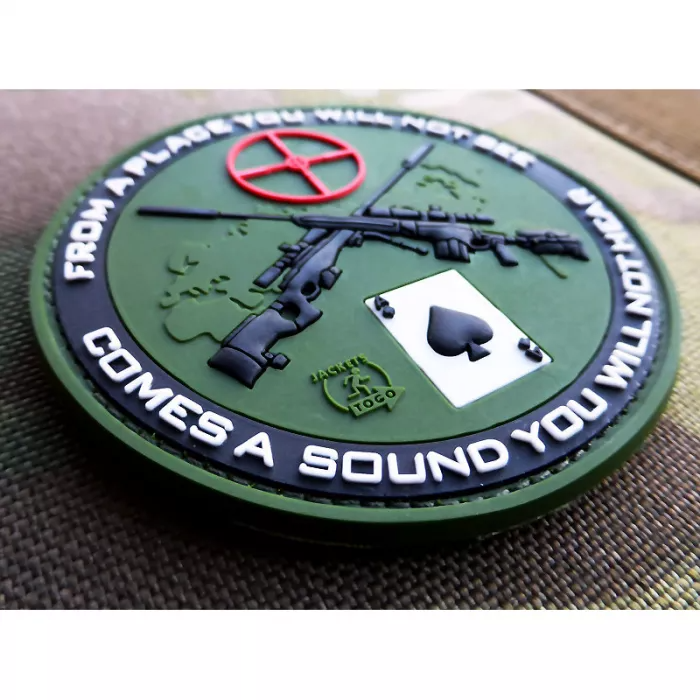 YC Gifts Factory Custom JTG 3D Gaya Ketenteraan Taktikal Taktikal Sniper Gun Rubber Pvc Patch