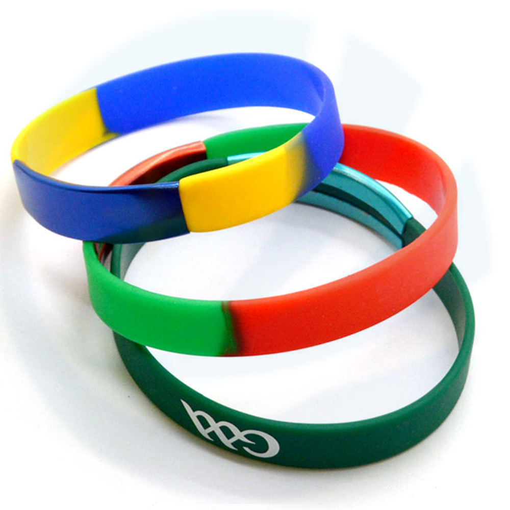 Gelang Silikon Cetak Logo Terjual Baru Peribadi Peribadi Gelang Getah Nipis Silicone Wristband dengan Logo Disesuaikan