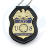 BSCI Certified Factory Logo Logo Logo Lapel Pin 3D Tentera Darat Polis Pegawai Detektif Sheriff Security Cover Honor US Button Shield Badge