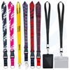 Tiada Pengilang Pesanan Minimum Borong Borong Peribadi Sublimation Percetakan Polyester Leher Lanyard Adat dengan Logo Custom