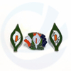 Custom 25mm 30mm 40mm Ireland Easter Lily Metal Flower Enamel Pin Badge Manufacture