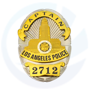 LAPD Los Angeles Kapten Polis Lencana Replika Filem dengan No.2712