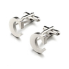 Aksesori Perhiasan Kustom Mewah 26 Surat Inital Bahasa Inggeris Surga Stainless Steel Cufflinks