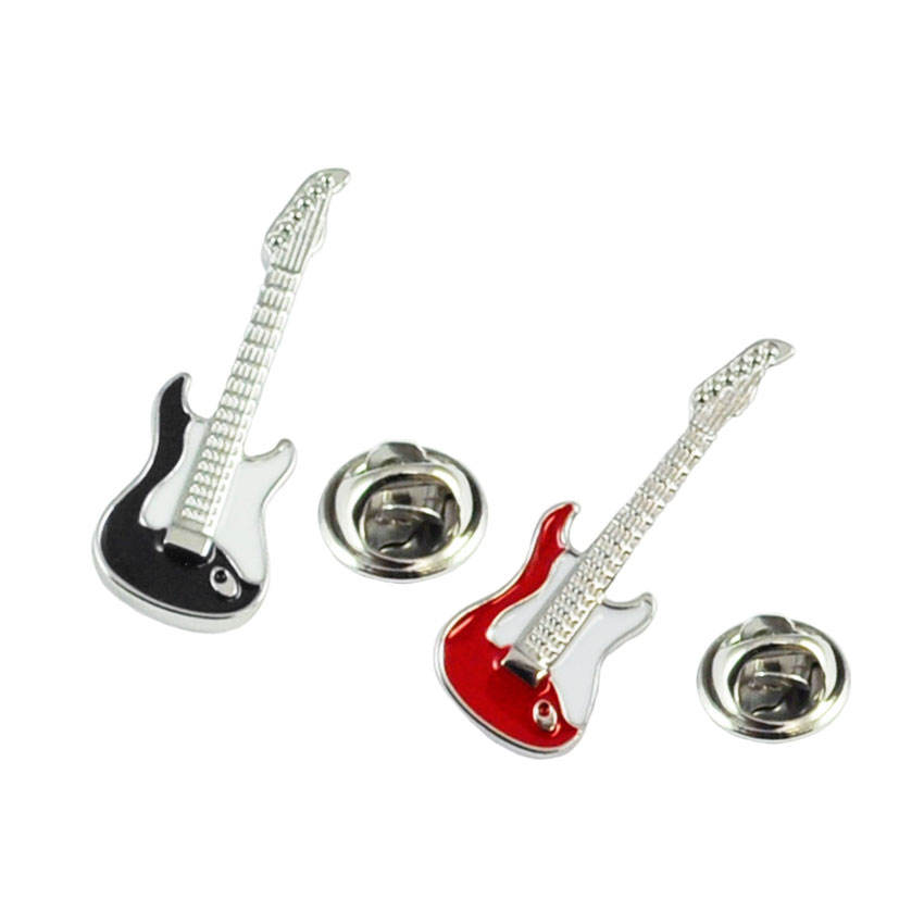 Pengilang Custom Peribadi Peribadi Soft Music Acoustic Electric Guitar Lapel Pin