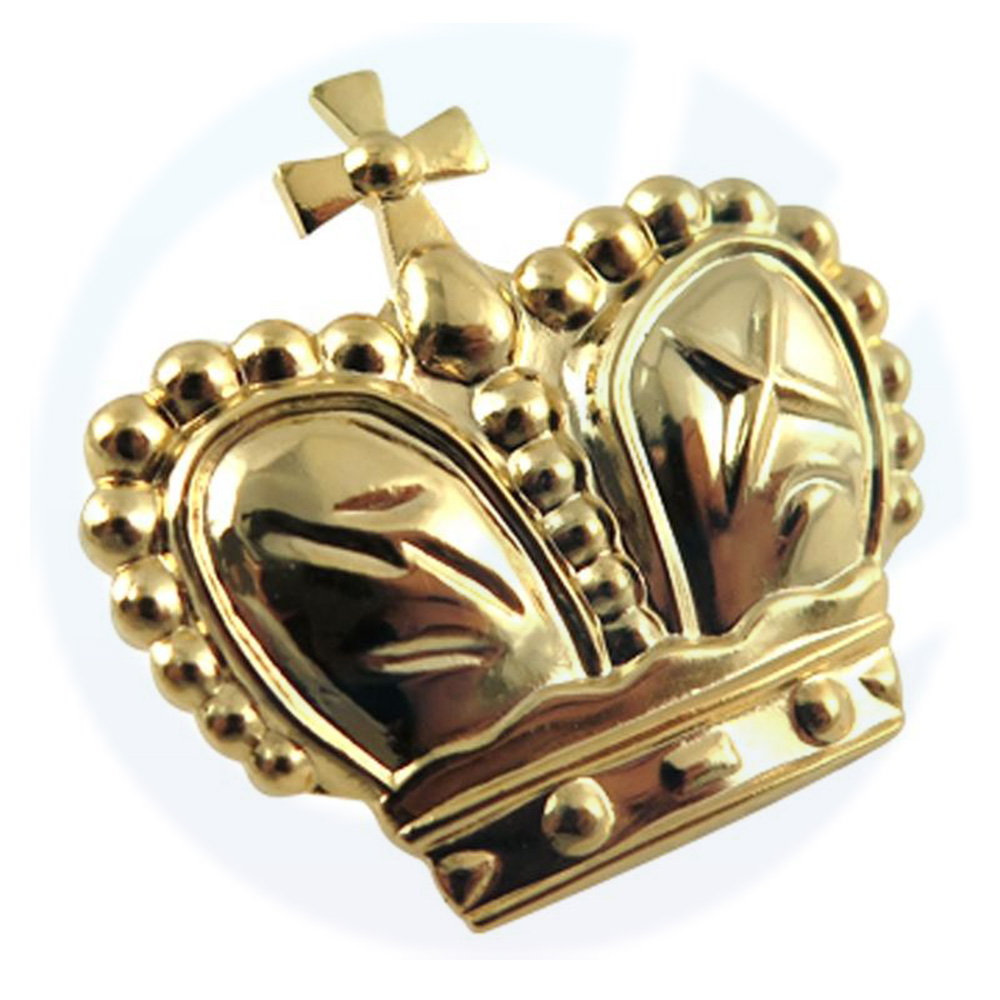 Harga Kompetitif Borong Enamel Custom Silver Blank Royal Crown Metal Badge Royal Lapel Pin