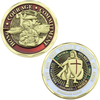 Bulk Custom Logam Zink Alloy 3d Enamel Souvenir Armor of God Coin Knight Templar Challenge Coin