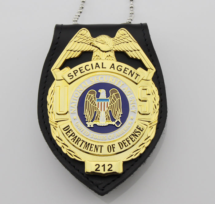 US DOD Jabatan Pertahanan Khas Ejen Badge Replica filem dengan No.212