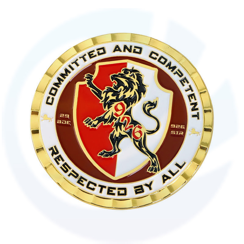 Pengilang Custom Souvenir Gold Plated Enamel Zinc Alloy 3D Metal Commemorative Challenge Coin