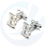 Aksesori Perhiasan Kustom Mewah 26 Surat Inital Bahasa Inggeris Surga Stainless Steel Cufflinks