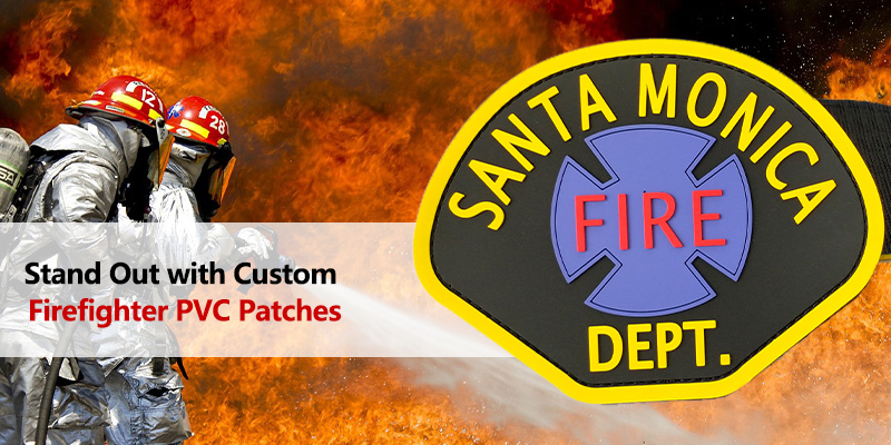 Menonjol dengan patch pvc firefighter adat