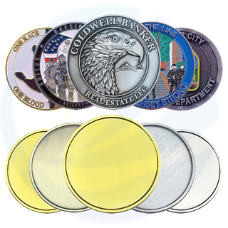 Kosong Kekosan Peringatan 3D Tembaga Custom Brass Gold Silver Custom Challenge Coin untuk Ukiran Laser