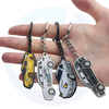 Sampel Percuma Lembut Enamel Kunci Kekunci Kekunci Surat Kekunci Zink Logam Kekunci Metal Keyring Keychain Anime Kartun Perak 3D