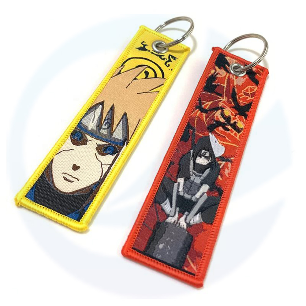 Logo Kustom Logo Jet Tag Kunci Rantai Sublimasi Kain Keychain Motosikal Kereta Anime Tag Kunci