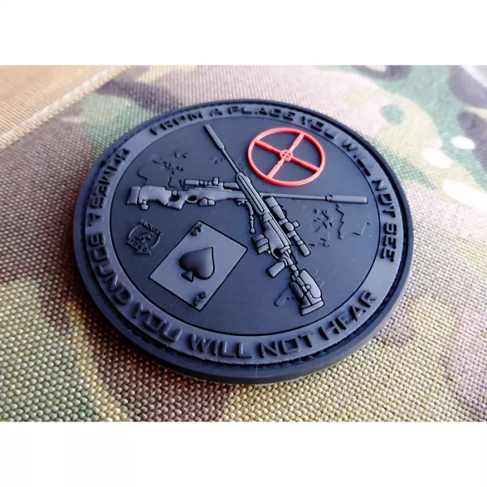 YC Gifts Factory Custom JTG 3D Gaya Ketenteraan Taktikal Taktikal Sniper Gun Rubber Pvc Patch