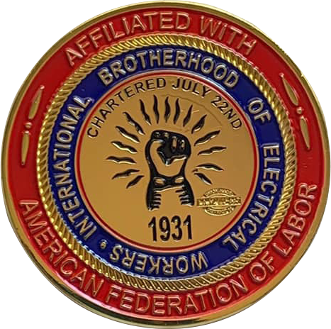 Duit syiling perintah ketenteraan peribadi tersuai Custom Ibew Challenge Coins