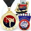 Pengeluar adat 3d emas perak gangsa zink aloi logam medalla medal pingat jiu jitsu judo kung fu karate taekwondo medal