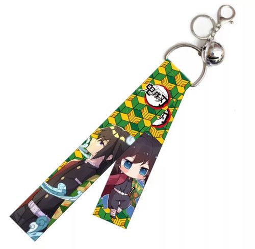 Fesyen Hot Jualan Anime Kartun Polyester Telefon Keyring Anime Demon Sublimation Slayer Lanyard Anime Lanyard