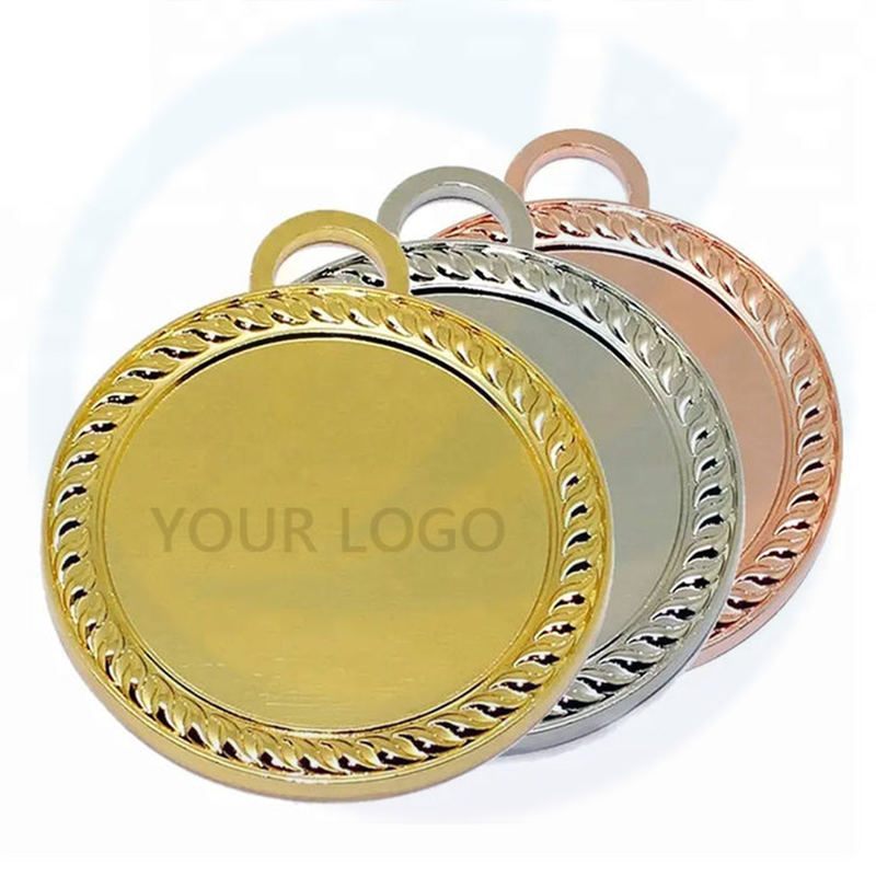 ThoHies Medal Medallas Deportivas Medal Key Gold Ribbon Customization Blank Football Trophies Sports Metal Custom Medal