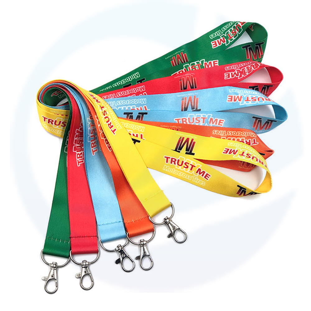 Lanyard yang diperibadikan dengan Logo Sublimation Custom bercetak lanyard 20mm lanyard adat tidak ada pesanan minimum