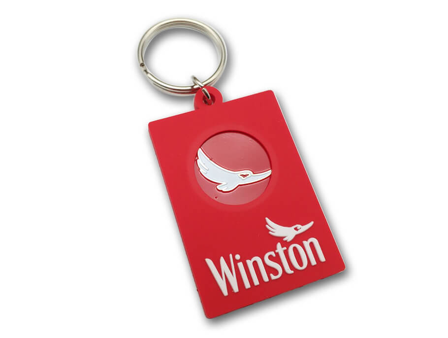 Suntikan suntikan borong Promosi Keychain Logo Custom Soft PVC Jenama Silicone Keyring Getah Keychains termurah