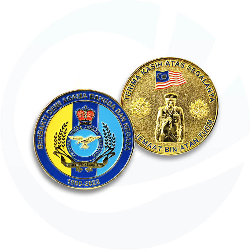 Custom 3D Tentera Gold Challenge Coins